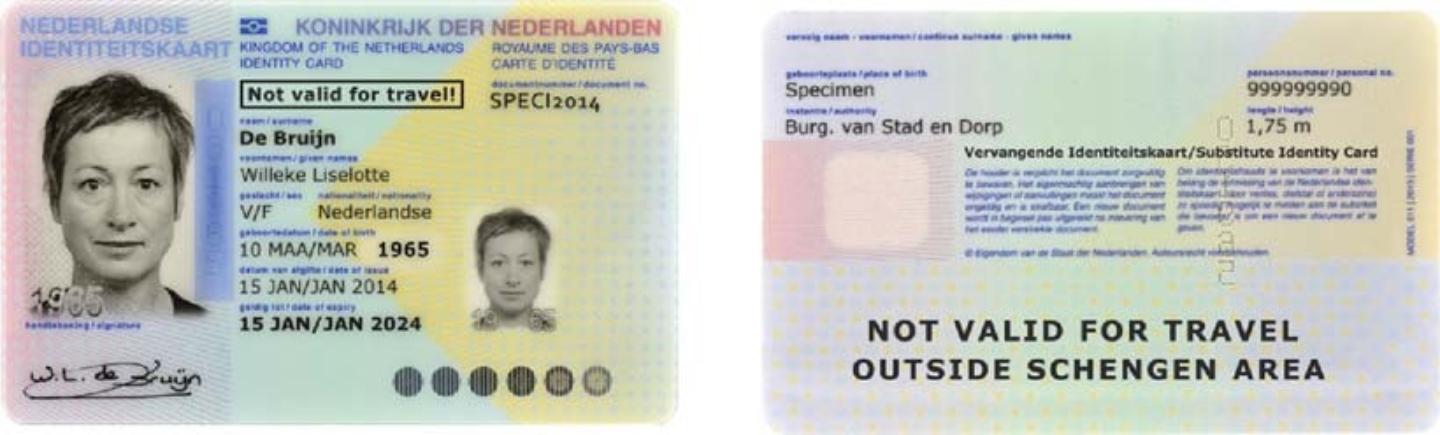 potlood Resoneer Kauwgom Paspoortuitvoeringsregeling Nederland 2001, Bijlage Q Model vervangende Nederlandse  identiteitskaart (01-01-2021 tot ---) | Navigator